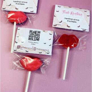 PALETA DE LABIO SABOR FRAMBUESA