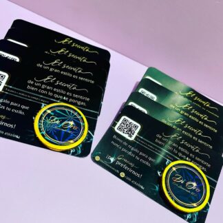 TARJETA CON MONEDA DE CHOCOLATE