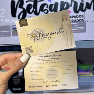 TARJETA GIFT CARD (PAPEL PERLADO)
